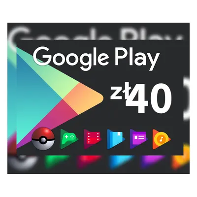 Google Play PLN 40 PL Gift Card