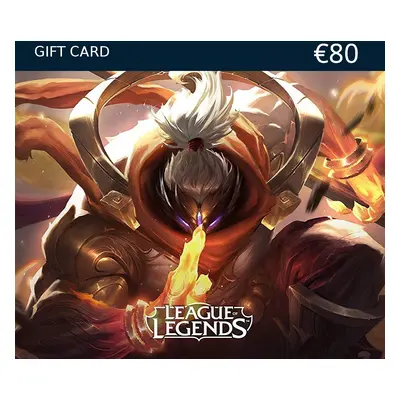 League of Legends 80 EUR Prepaid RP Card EU