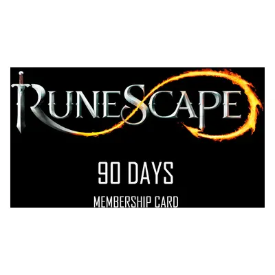 RuneScape 90-Day Prepaid Time Game Card EU