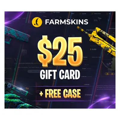 Farmskins $25 Wallet Card + FREE CASE