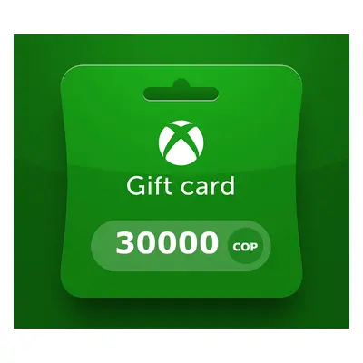 XBOX Live COP 30000 Prepaid Card CO