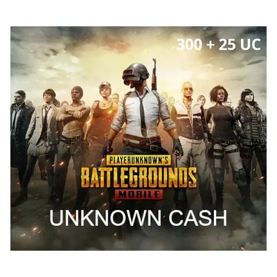 PUBG Mobile - 300 + 25 UC QA CD Key