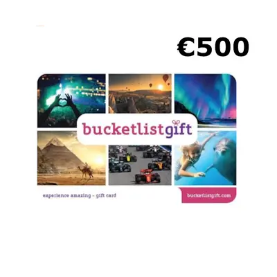 BucketlistGift €500 Gift Card DK