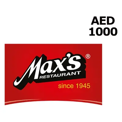 Max's Restaurant 1000 AED Gift Card AE