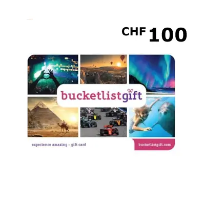 BucketlistGift 100 CHF Gift Card CH