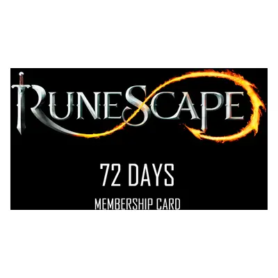 RuneScape 72-Day Prepaid Time Game Card