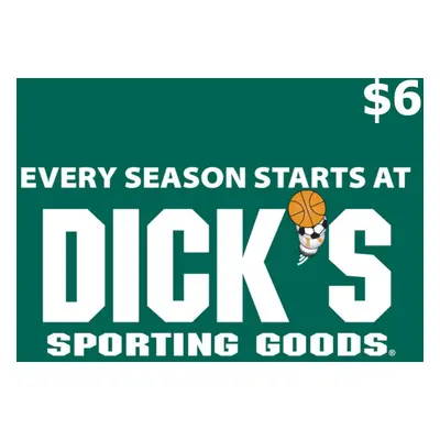 Dicks Sporting Goods $6 Gift Card US