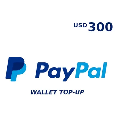 PayPal Wallet 300 USD Top Up