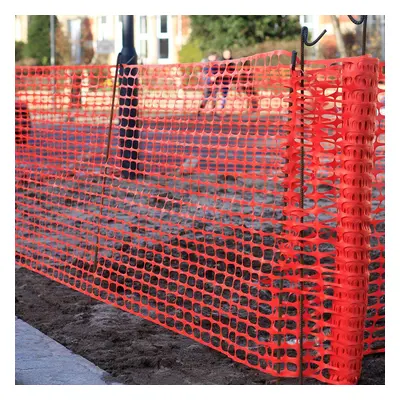 50m x 1m Orange barrier fence