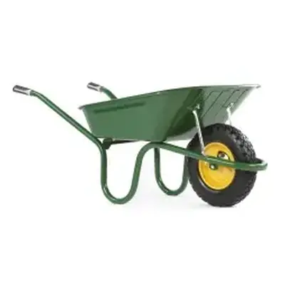 Original Green 90Ltr Wheel Barrow Puncture Free