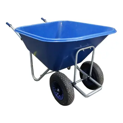 Big Blue Wheel Barrow Twin Wheel 280lt