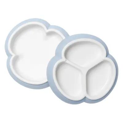 Baby Plate Set, 2-pack - Powder blue