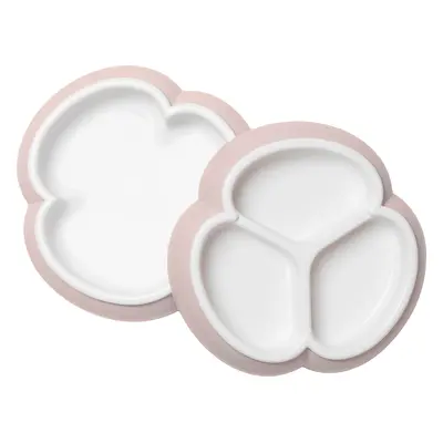 Baby Plate Set, 2-pack - Powder pink