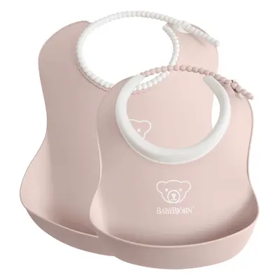 Feeding Bib Set, 2-pack - Powder pink