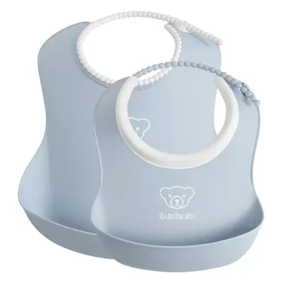 Feeding Bib Set, 2-pack - Powder blue