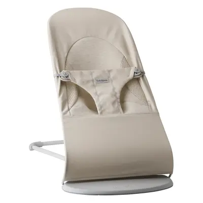 Bouncer Balance Soft - Light beige / Woven/Jersey, Tri-Fabric / Light grey