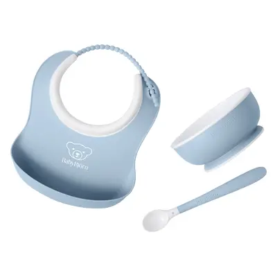 Baby Feeding Set, 3 pcs - Powder blue