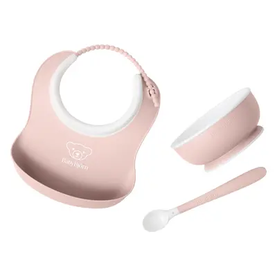 Baby Feeding Set, 3 pcs - Powder pink