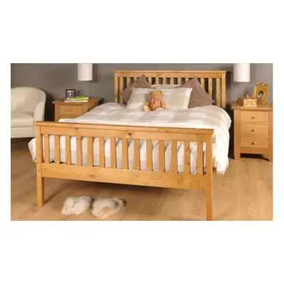 Sardinia Solid Wood Bed Frame, Single,White,Frame Only