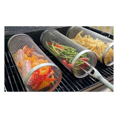 Stainless Steel Barbecue Grill Basket, One,Size S