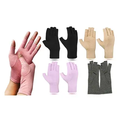 Unisex Arthritis Gloves, Pink,Size L