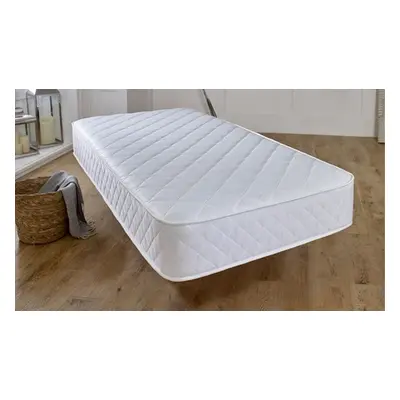 Diamond White Spring Memory Foam Open Coil Mattress, Single