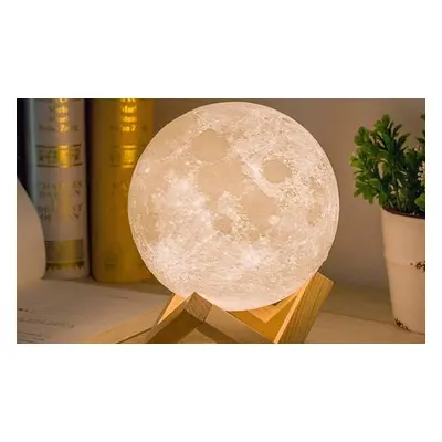 16-Colour Rechargeable Moon Lamp with Remote Control, 8cm