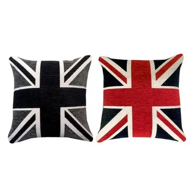 Union Jack Chenille Filled Cushions, Colour,One