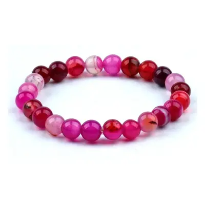 Pink Agate Bracelet, Two