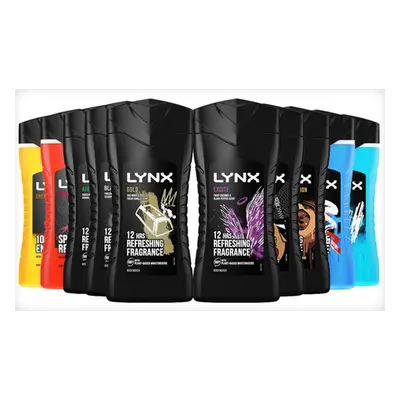 Lynx Men'sShower Gel, Africa,3 Bottles