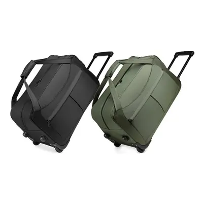 Easy to Store Foldable Large Capacity Trolley Travel Bag, Green