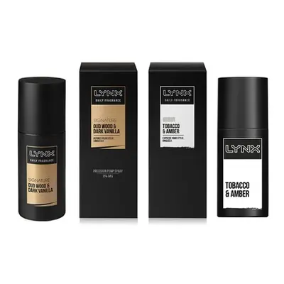 Lynx Deodorants, Signature Oud Wood & Dark Vanilla Daily Fragrance Precision Pump Spray,Three