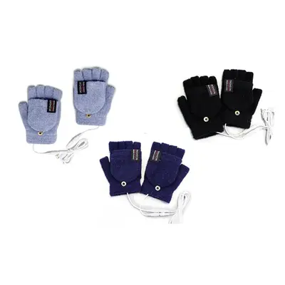 USB Winter Warm Heated Gloves,Blue