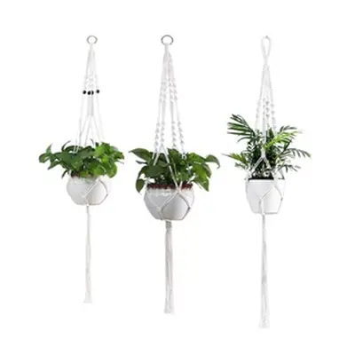 Macramé Pot Plant Hanger, Design 4,One