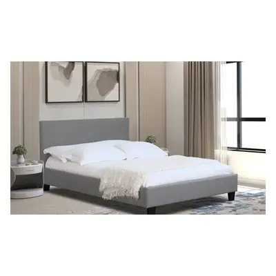 Florence Fabric Bedframe with Optional Mattress, 3ft,Frame Only,Light Grey