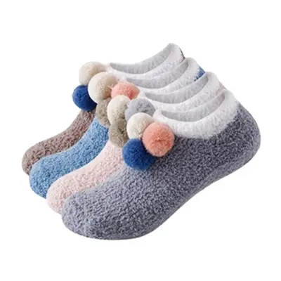 Cosy Slipper Socks, Blue,One Pair