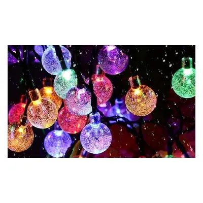 Solar-Powered 50-LED String Lights, Multicolour,One