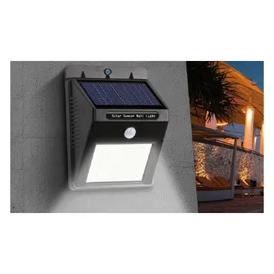 LED Wall Light with Solar Panel and 120° Motion Sensor, Two