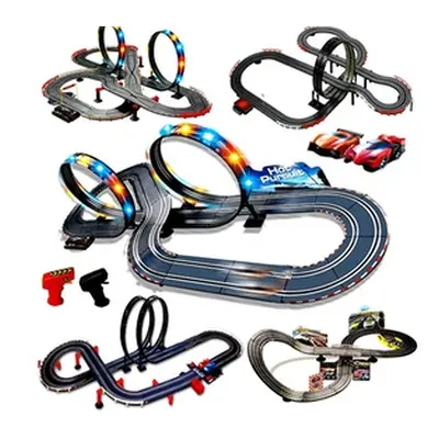 Kids Electric Remote Control Slot Car Racing Track Set Toy, Model JJ99