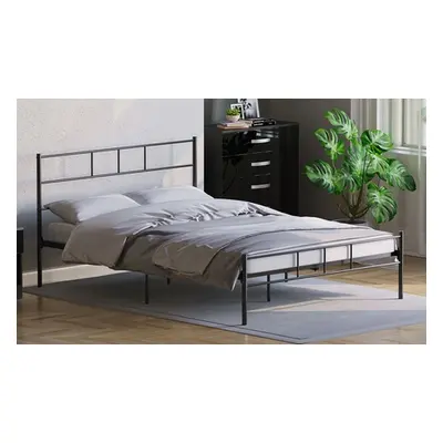 Dorset Metal Frame Bed, Silver, Single