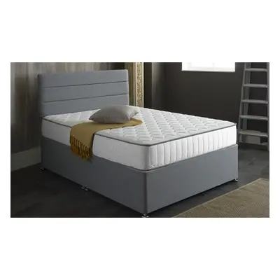 White Castle Memory Foam Sprung Mattress, Small Single