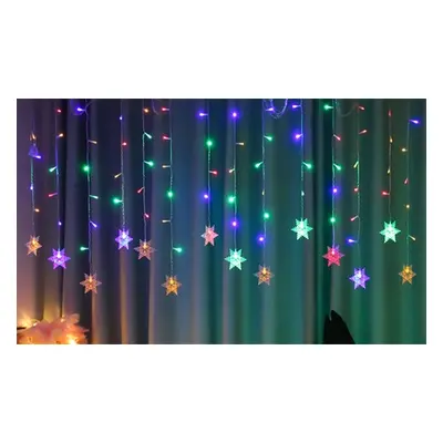 Snowflake-Design LED String Curtain,Warm White