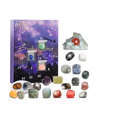 Christmas 24 pieces Ore Blind Box Crystal Advent Calendar, One