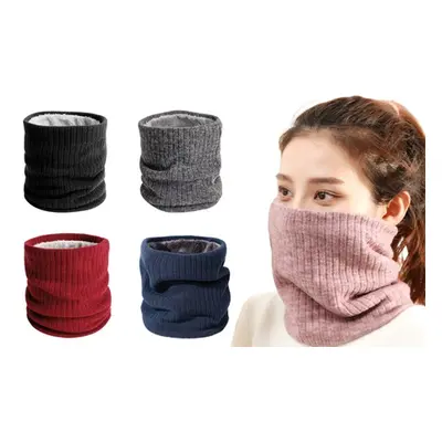 Unisex Fleece-Lined Neck and Face Warmer,Pink,Two