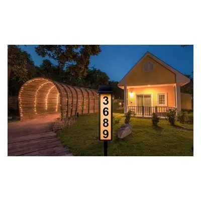 Solar House Number Sign Light