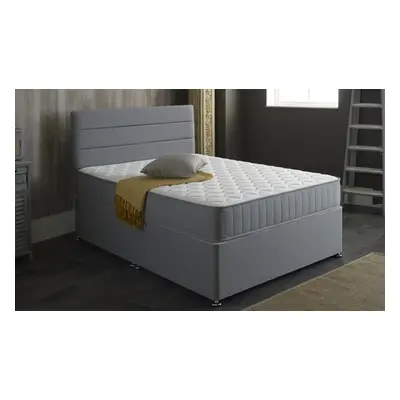 Grey Castle Memory Foam Sprung Mattress, Small Single