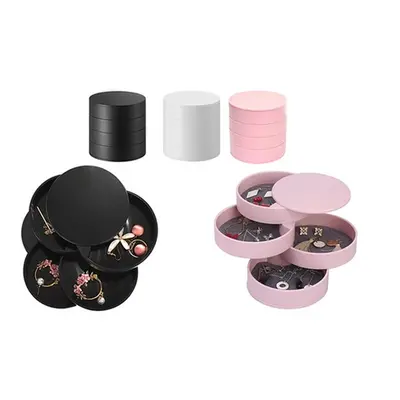 Pirouette Jewellery Organiser, Black and Pink,Two