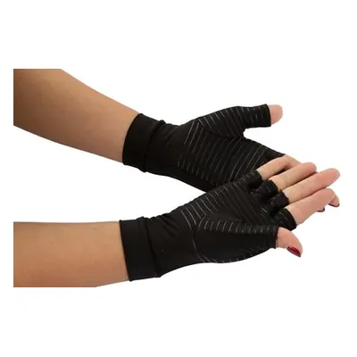 Copper-Infused Compression Gloves, Small,Two Pairs