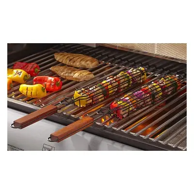 Reusable Nonstick Kebab Barbecue Skewer Basket, One