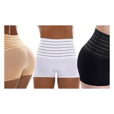 Tummy Control Body Shaper Boy s Shorts, Beige, S-M ,Two-Pack